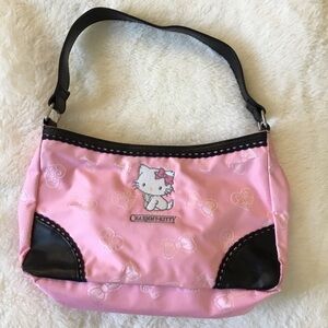 Sanrio Rare Vintage 2004 Hello Kitty Pink Baguette Style Shoulder Bag